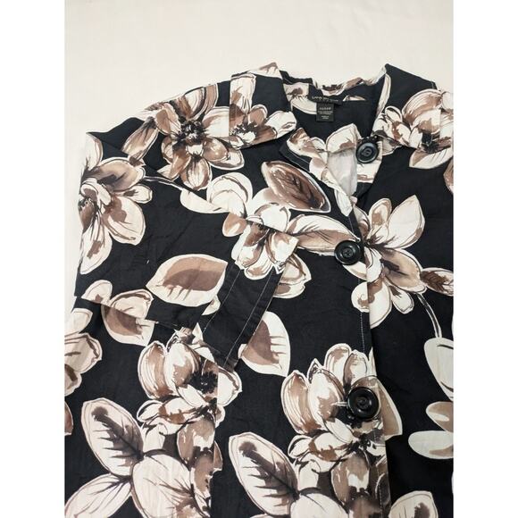 Lane Bryant Women's Plus Size 22/24W Floral Print Cropped‎ Jacket - Picture 3 of 9